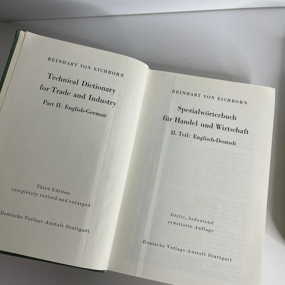 Schoffler - Weis  English - Deutsch Taschenworterbuch Dictionarys Wirtschaft‎